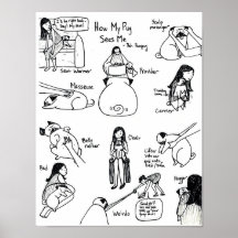 How My Pug Sees Me Print