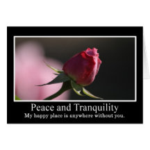How to find peace and tranquillity greeting cards