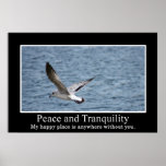 How to find peace and tranquillity poster