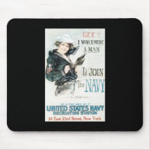 Howard Chandler Christy Join The Navy Mousepads