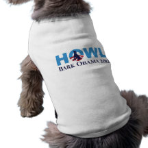 HOWL Bark Obama 2012 Dog Shirt