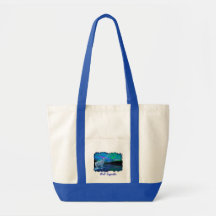 Howling Arctic Wolf & Aurora Carry Bag