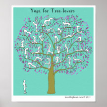 HP2356 "Harold's Planet" "Yoga for tree-lovers" Print