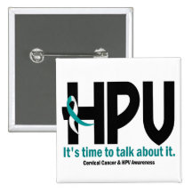 HPV Awareness 1 Pinback Buttons