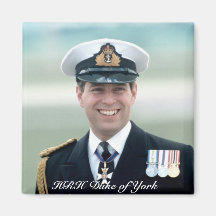 HRH Prince Andrew Refrigerator Magnets