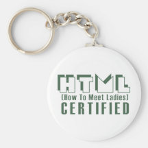 HTML Certified Ladies Keychain
