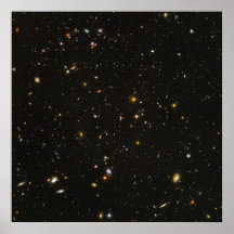 Hubble's Ultra Deep Field Image Poster