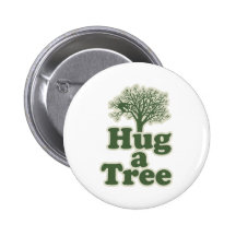 Hug a Tree for Earth Day Pins