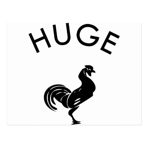 Huge Cock Rooster Postcard