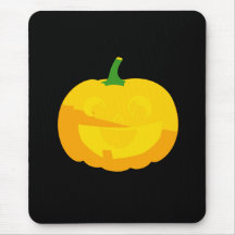 Huge Smile Jack-O-'Lantern Mouse Pad