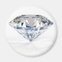 Huge Sparkly Diamond Customise w/ Your Text Magnet