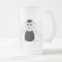 Huggable Angel Black Sheep Mug