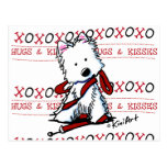 Hugs & Kisses Westie Postcard
