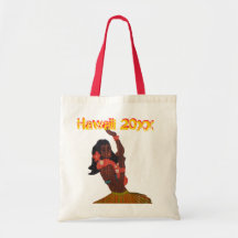 Hula Dancer Aloha Tote Bag