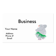 hula hippo business cards
