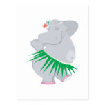 hula hippo post cards