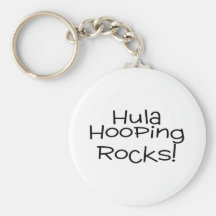 Hula Hooping Rocks Keychain