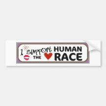 human race bumper sticker