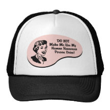 Human Resources Person Voice Trucker Hat