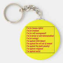 Human rights key chain