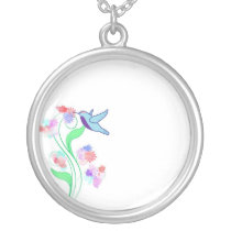 Hummingbird and Vine necklaces