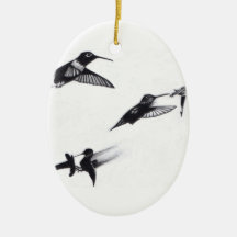 hummingbird artwork by james lubera christmas tree ornaments