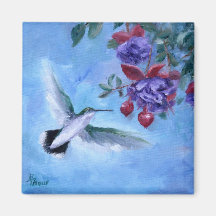 Hummingbird In Flight Magnet