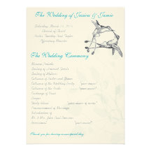 Hummingbird Kiss Vintage Lovebird Weddings Personalized Announcement