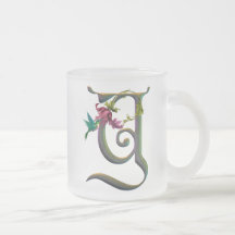 Hummingbird Monogram Y Mug