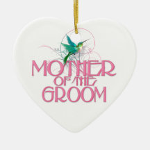 Hummingbird Mother of the Groom Christmas Tree Ornaments