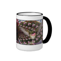 Hummingbird Rose Mug