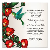 Hummingbird Wedding Invitations