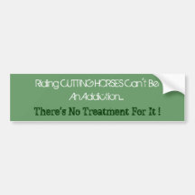 Humorous Cutting Horse Bumper Sticker