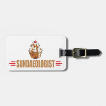 Humorous Ice Cream Sundae Luggage Tags