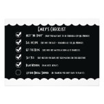 Humourous Bridal Shower Invitation, Funny Checklis