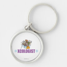 Humourous Cross Country Skier Key Chains