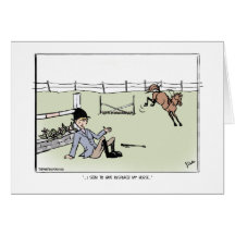 Humourous Equestrian Greeting Card