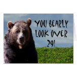 Humourous Funny Bear Animal Birthday Card