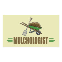 Humourous Landscaping Business Card Templates