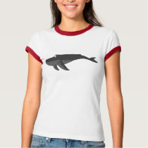 Humpback Whale Cartoon t-shirts