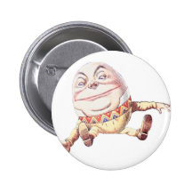 Humpty Dumpty Colour Pinback Button