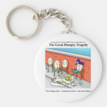 Humpty Dumpty Police Investigation Funny Gifts Key Chains