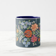 hungarian flowers mugs