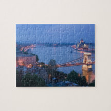 HUNGARY, Budapest: Szechenyi (Chain) Bridge, 2 Jigsaw Puzzle