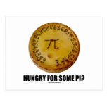 Hungry For Some Pi? (Pi Pie Math Constant Humour) Post Cards