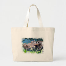 Hungry Hippo Canvas Bag