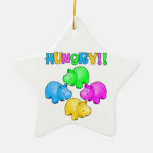 Hungry Hippos Ornaments