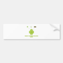 Hungry Software Developer Inside (Android) Bumper Stickers