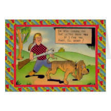 Hunter and dog cards