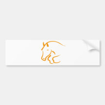 hunter jumper auto aufkleber